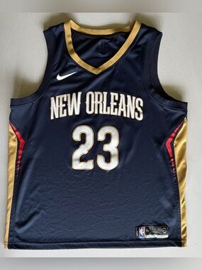 Anthony Davis 23 New Orleans Pelicans Jersey Nike Mens Large Dry Fit 52